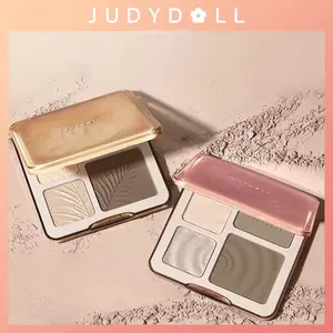 【free shipping】 [COD&Ready]✨Judydoll All-in-one Palette Makeup Natural Long Lasting JudyDoll Highlighter Contour Bronzer Palette cocok untuk semua warna kulit KJMWB
