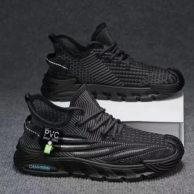 2026 Nuevos zapatos deportivos casuales para exteriores para hombre, estilo callejero, suela cómoda y suave, zapatos de tenis con cordones livianos y antideslizantes, modernos y versátiles, adecuados para correr, viajar, hacer senderismo, viajar al trabajo y uso diario. - Foto 3