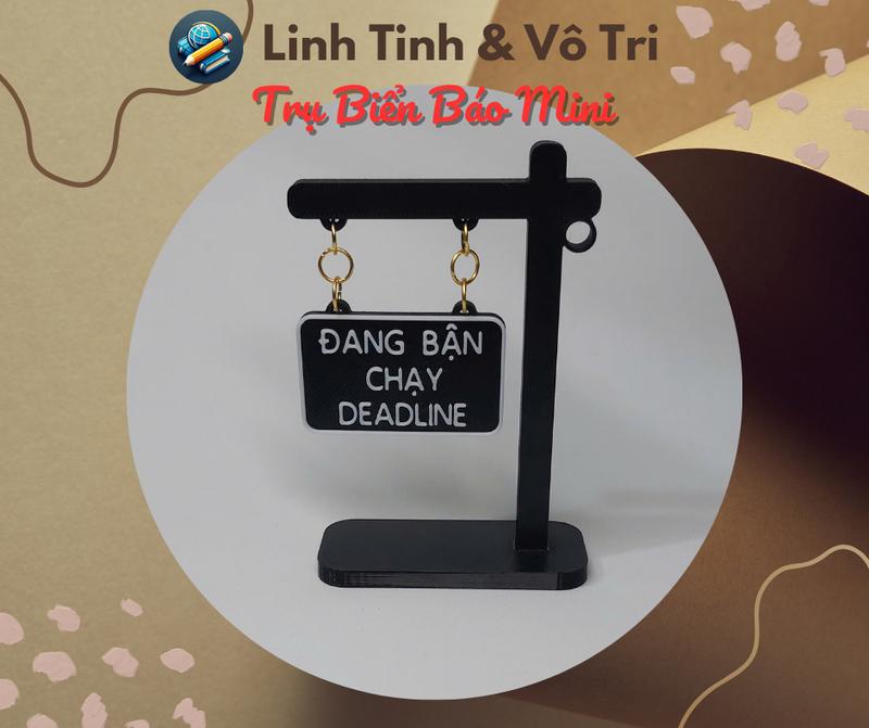 Trụ biển báo mini - Nhiều nội dung vui nhộn - Đồ chơi in 3D giảm stress - trang…