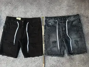 JEANS PENDEK SOBEK ANAK TANGGUNG USIA 8-15 TAHUN 8-9 tahun  Celana Fashion