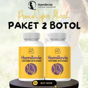 Paket 2 Botol Hamilevia – Suplemen Herbal Promil & Penyubur Kandungan Alami | Bantu Program Hamil Suami Istri Aman Tanpa Efek Samping
