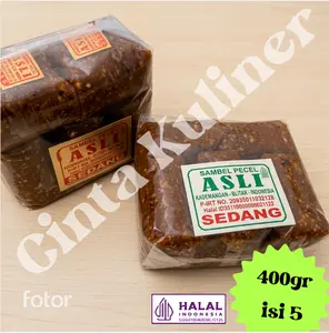 Asli Sambel Pecel Blitar 400 Gram isi 5 sauce