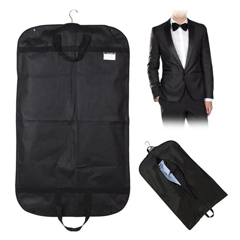 Waterproof Anti-dust Coat Hanging-type Dress Suit Wardrobe Organizer Garment Bag Cover Non-woven Fabric Case Clothes Dust Cover