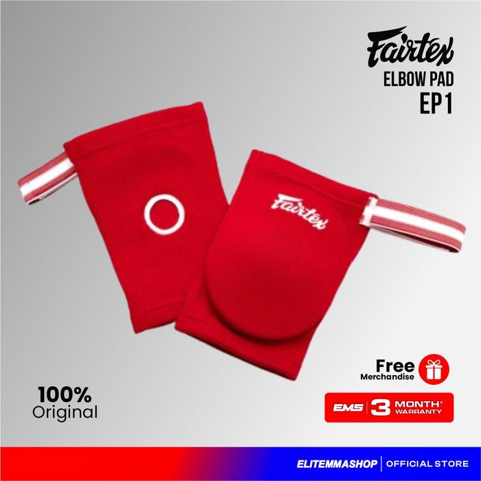 Gambar FAIRTEX Elbow Pads - Red EP1 Alat Pelindung Siku Tangan Elbow Muay Thai Boxing dari ELITE MMA SHOP Kota Administrasi Jakarta Barat Tokopedia