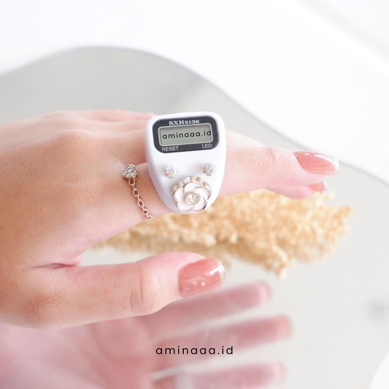 aminaaa.id - basic sxh ring flower tasbih digital cantik terbaru TA06 4