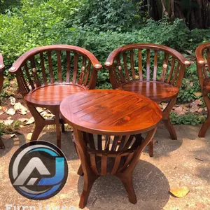 Kursi teras jati kursi dua meja satu Furniture Kayu jati Asli