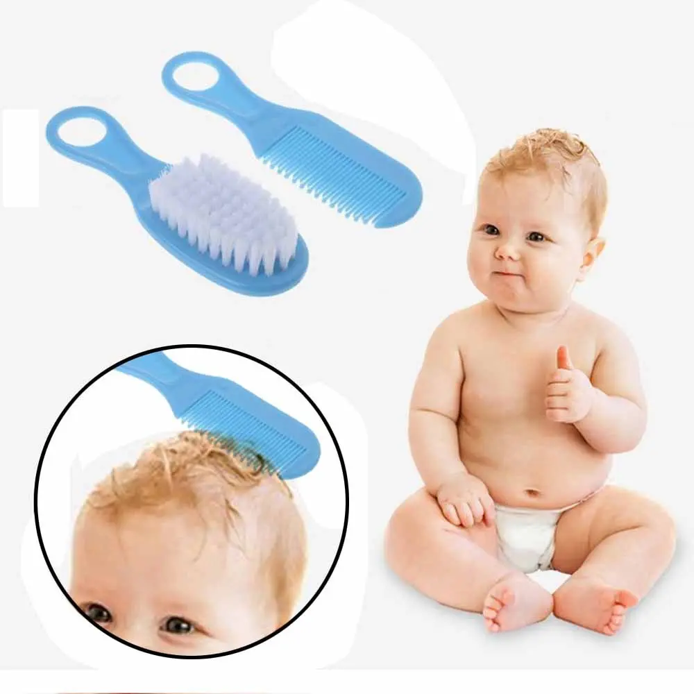 BISA COD F6787 Sisir Rambut Bayi Halus 2 IN 1 / Set Peralatan New Born Comb And Brush Mini