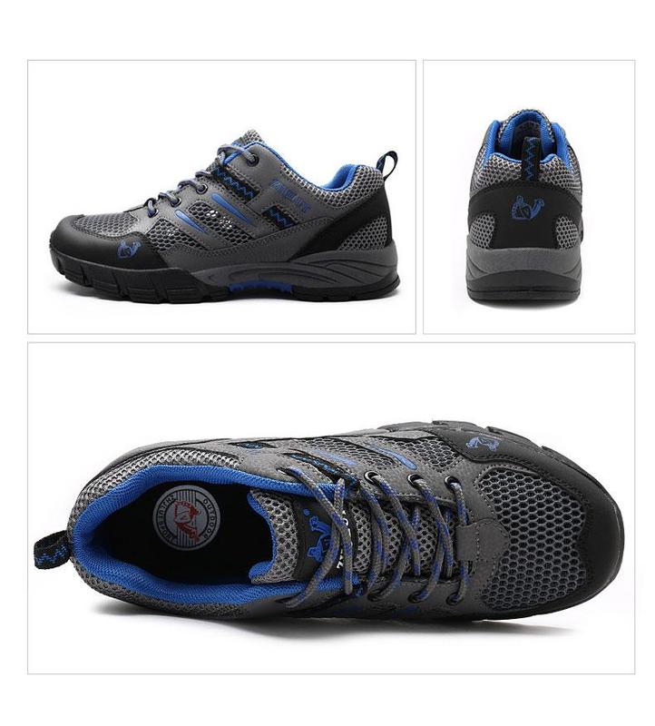 Product Introduction of New Fashion Breathable Hollow Thick-soled Mesh Shoes 36-44 Men's Simple Non-slip Cushioning Wear-resistant Outdoor Hiking Shoes Daily Comfortable Soft-soled Casual Sneakers 26