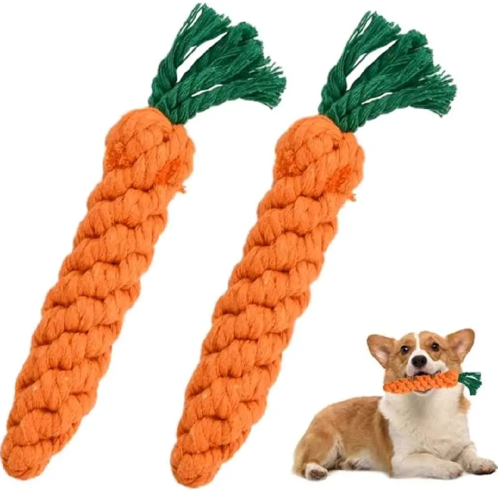 Carrot Rope Toy - mainan wortel anyam mainan gigit kunyah