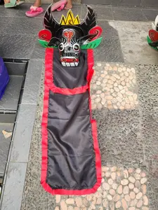 Bantengan / banteng kayu dan Spons Mulut bisa di tutup - Buka (bonus kemul panjang) mainan kesenian tradisional