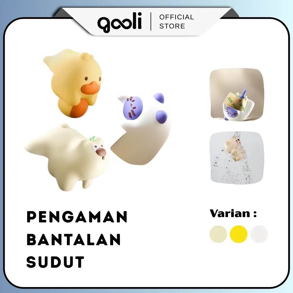 GOOLI Pelindung Sudut Meja Silikon Anti Benturan Meja Bayi Anak Safety Corner Protector Pelindung Siku Meja
