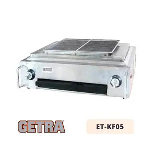 GETRA MESIN PEMANGGANG GRILLER ET-KF05 GAS SMOKELESS BBQ STAINLESS STEEL SHELL GARANSI RESMI 1 TAHUN