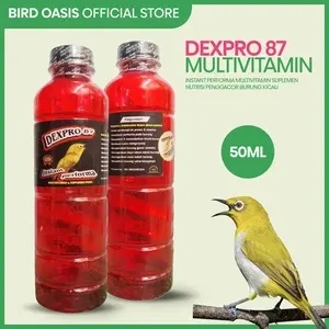Bird Oasis Dexpro 87 50ml Instant Performa Multivitamin Suplemen Nutrisi Penggacor Burung Pleci Sogon Kolibri untuk Kesehatan Optimal Vitamin Burung Kicau Gacor