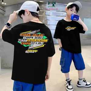 Kaos baju anak kata-kata DEBU-DEBU JALANAN TIADA KESUKSESAN TANPA DOA IBU - kaos anak terbaru Motif Fashion