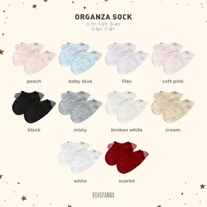 BOHOPANNA - ORGANZA SOCK - KAOS KAKI ANAK PEREMPUAN