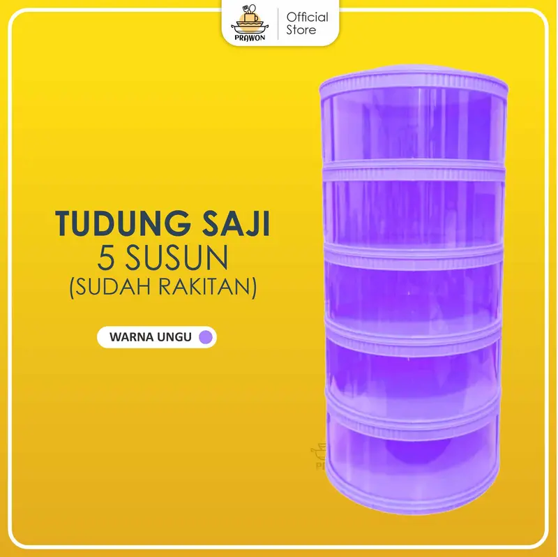 TUDUNG SAJI FOOD STORAGE PENYIMPAN MAKANAN ESTETIK 5 SUSUN RAKITAN 8