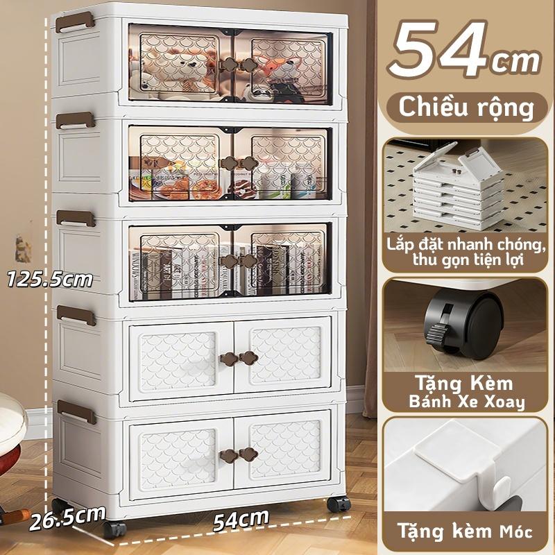 【 54CM RỘNG  Tủ quần áo gập lớn,Tủ đồ trẻ em - Tủ đựng đồ ăn vặt,  Tủ giày,Đồ lưu trữ nhà bếp,Tủ đựng đồ ăn vặt: Tủ đựng chén bát, Đồ lưu trữ nhà bếp không cần lắp ráp- tủ bảo quản giày/Đồ lưu trữ di động không cần lắp ráp. Tủ đựng đồ chơi nhỏ(35330)