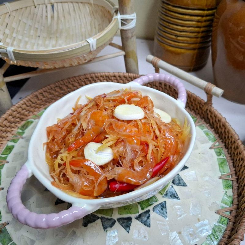 Mắm đu đủ miền tây vị mặn ngọt hũ 500gr