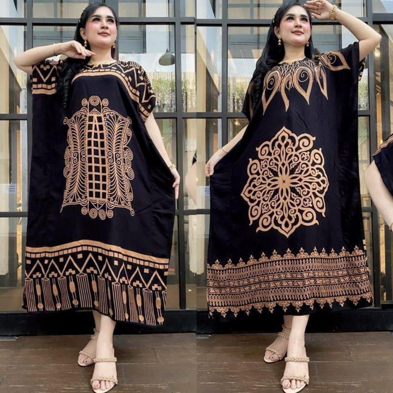 Daster Lowo Kalong Kelelawar Busui Bumil Jumbo Ld 130 Premium Ori Panjang Motif Bunga 4