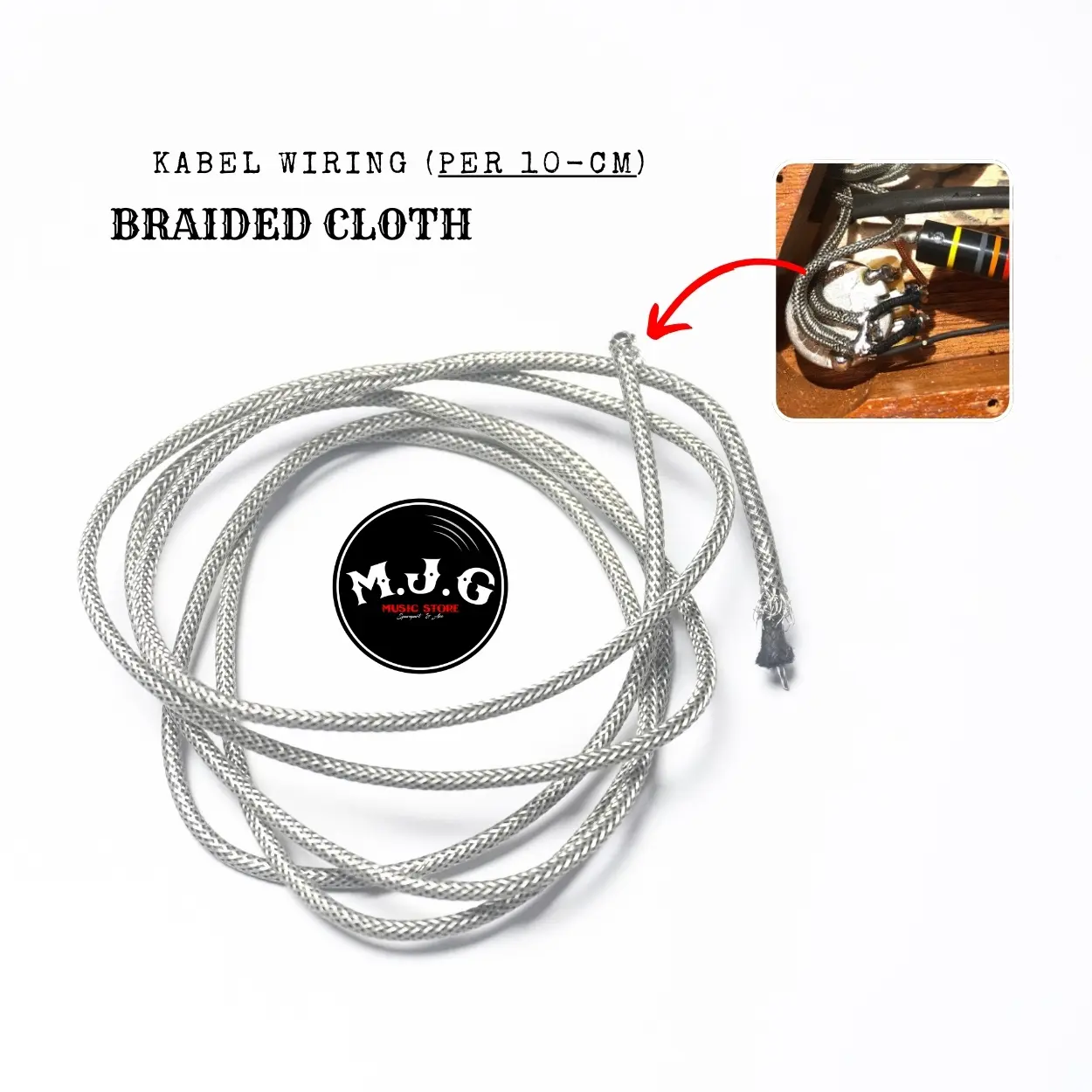 ￼kabel wiring gitar dan bass braided gibson USA spec high end