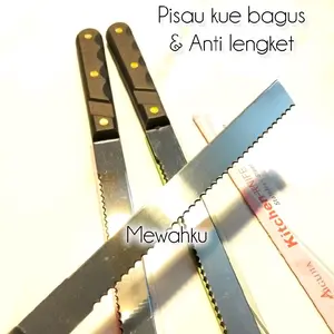 LG. Pisau roti tawar 2 in 1 bagus murah panjang Stainless Steel