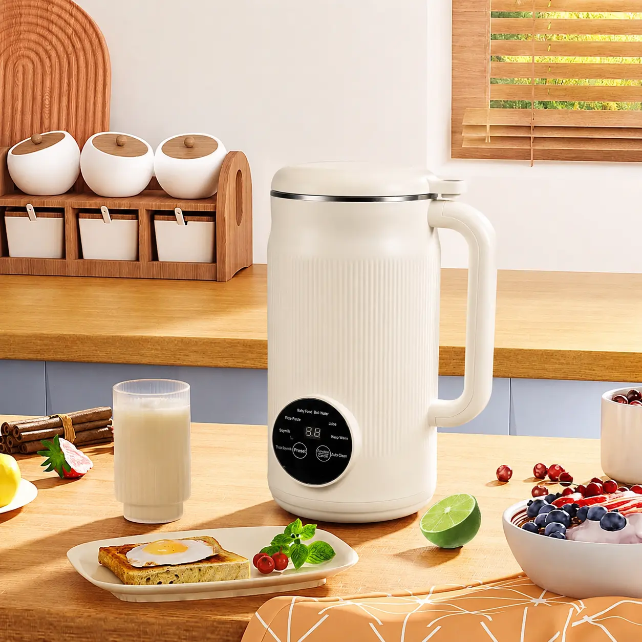BALASHOV Blender Susu Kedelai Otomatis Fine Grind Soya Milk Maker 1.2L - SM-100
