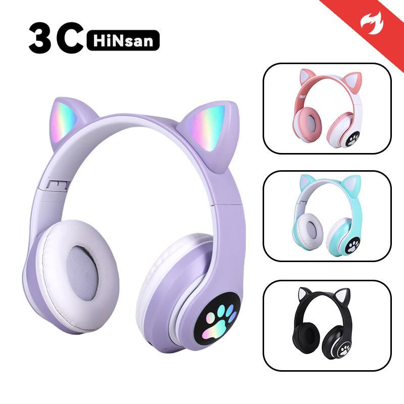 【COD Tai nghe không dây Bluetooth, đeo đầu, tương thích với điện thoại di động và máy tính bảng, thích hợp cho các trò chơi thể thao và nghe nhạc, có thẻ cắm và tai nghe Bluetooth đa chức năng với kết nối có dây USB thích hợp cho mục đích sử dụng cá nhân