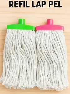 Refill Pel Sumbu Tanpa Gagang Super Serap & Tahan Lama Microfiber Lantai
