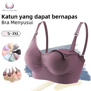 ANGEL MOMMY Bra Menyusui Jumbo Kancing Depan Tanpa Kawat Bahan Katun 937 Busui Merah Ibu Wanita Bumil S-3XL Bernapas