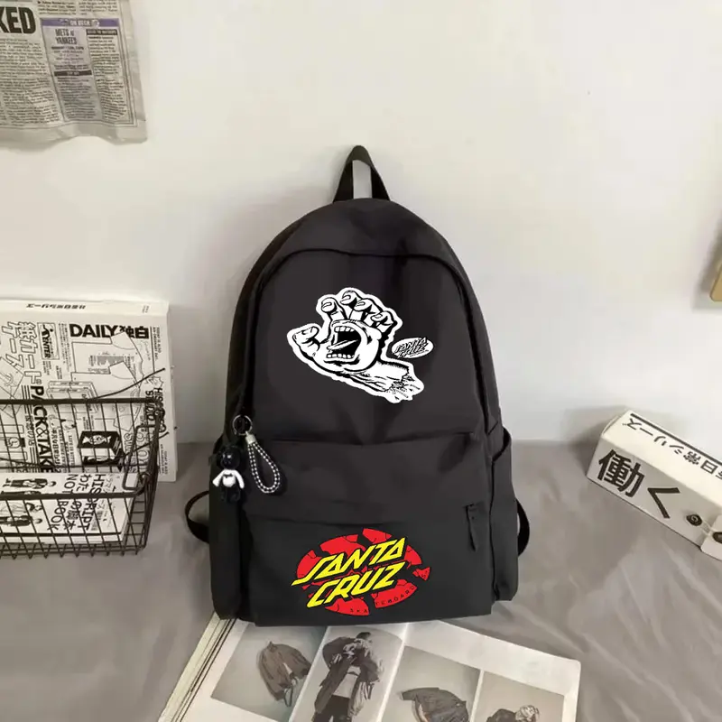 Tas Ransel Sekolah Anak Laki Laki Pria Ank2 Perempuan Wanita Remaja SD SMP SMA STM SMK Kece Keren Motif Santa cruz  BackPack Laptop Distro Colossus Unisex Canvas Cowok 1