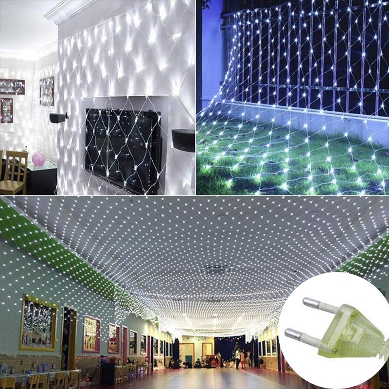 Product Introduction of HOMEMORY Christmas light Fishing Net Lights LED Fairy String Lights Christmas Festival Light Waterproof Wedding Party  Decor Ornaments Decoration Photo parol 3