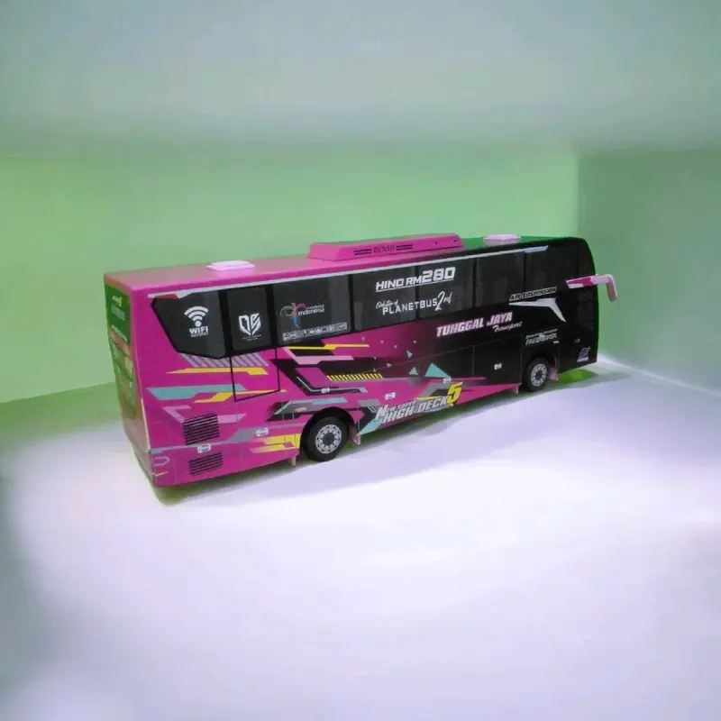 MINIATUR BUS PO TUNGGAL JAYA BLACKPINK NEW JB5 SHD 4