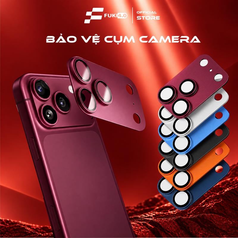 Miếng dán bảo vệ Mắt và Viền Camera cho iPhone 18 Promax 18 pro 17 ProMax 17 Pro Chống trầy xước Giảm lóa Độ trong suốt cao Hạn chế bám vân tay
