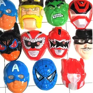 20pcs Topeng Mika Plastik superhero (TIDAK BISA PILIH MOTIF)