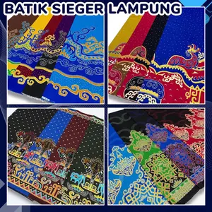 Kain Batik Cotton Sieger Siger Lampung Bahan Katun Halus Lembut Tidak Luntur Meteran - Baju Batik Elegan