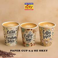Gambar OKEY Paper Cup 6,5 Oz 1 Pack isi 50 Pcs Gelas Kertas Kopi Tahan Panas - 1 Pcs (Pembelian harus Kelipatan 50 Pcs) - Motif dari Kiky Stationery Kota Administrasi Jakarta Barat 1 Tokopedia