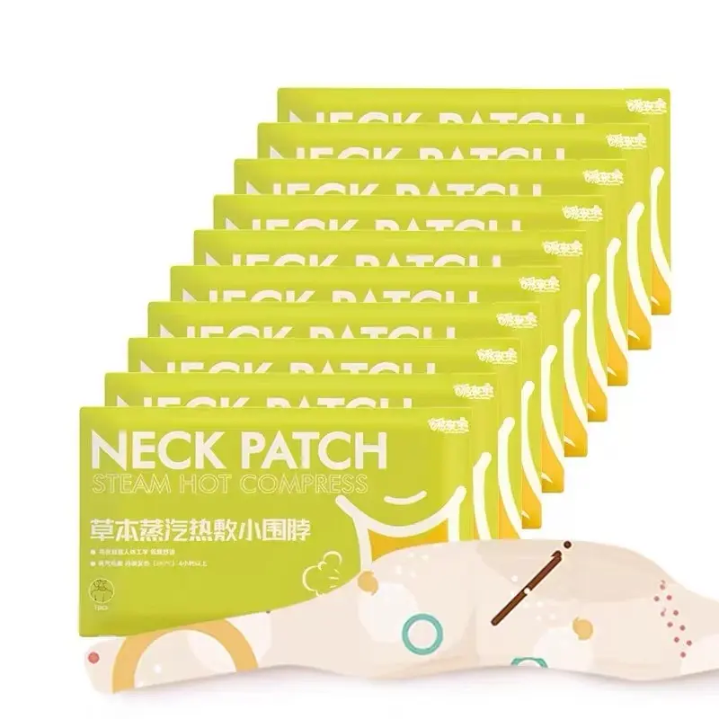 Buy 5 get 5 Youmi Herbal Essence Neck Hot Compress New design Wraps around the neck Quickly relieves shoulder and neck pain Promotes blood circulation Relieves muscle strain "First aid patch" for people who sit for a long time/look down at their phones