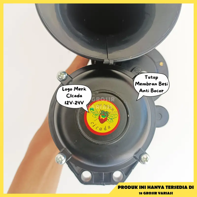 TUTUP BESI Klakson CICADA Scania Volvo | Klakson Keong 12/24V Untuk Truk Pick Up Bus, Canter, Elf 2