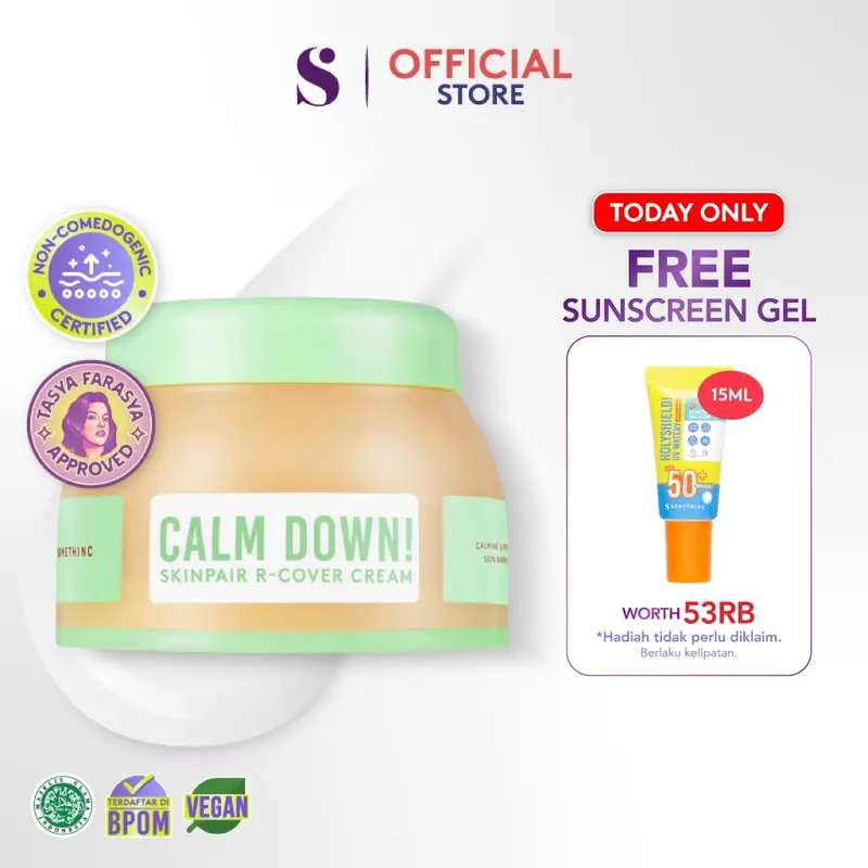 [Exclusive] SOMETHINC Calm Down! Skinpair R-Cover Cream - Moisturizer / Pelembab Wajah *SC* 0