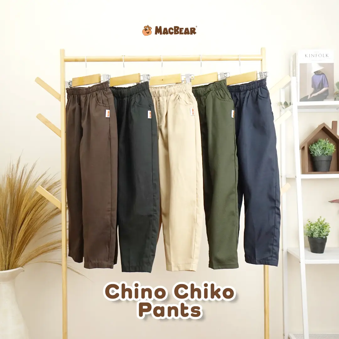 MacBear Celana Panjang Anak-Remaja Laki-laki Chino Collection Chiko 6 bulan - 12 tahun Bayi Katun Perempuan