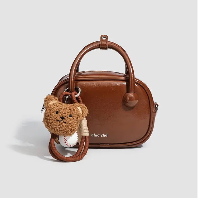 tas bantal coklat, Tas Bowling,Tas Maroon Vintage,kantong tangan ,butter bag 0