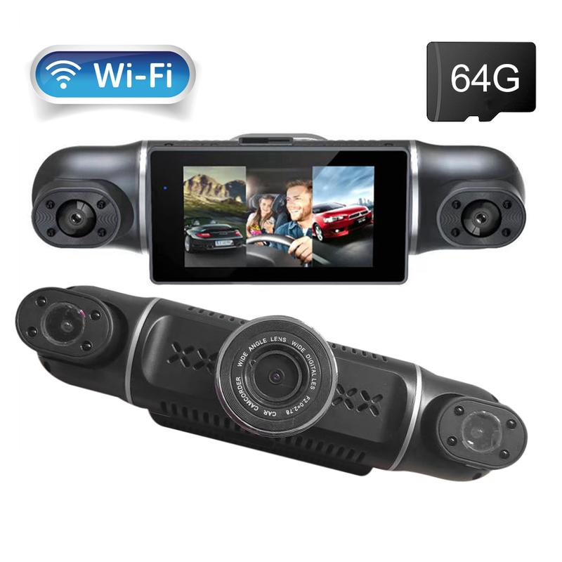 Product Introduction of COD Car Dash Cam 4 Channel Driving Camera FHD 1080P Front Left Right Rear with WiFi Night Vision Loop Recording 24H Parking Monitor 49