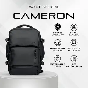 SALT CAMERON Backpack Waterproof Tas Ransel Pria Wanita Laptop Outdoor Tas Punggung Anti Air Tas Sekolah atau Travel