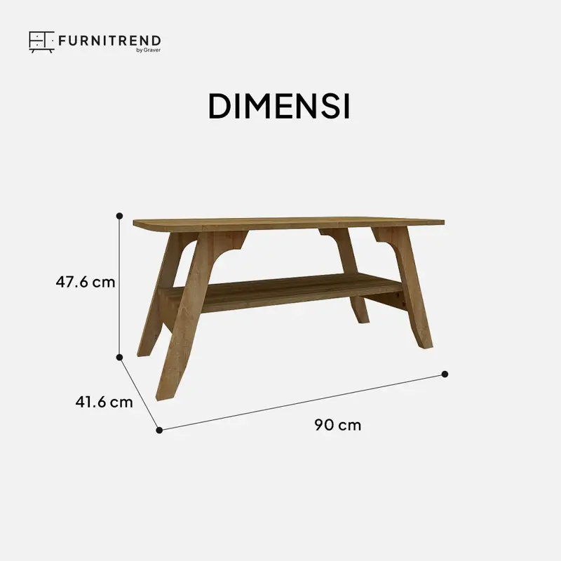 FURNITREND - CT 3901 Coffee Table / Meja Tamu / Meja Ruang Tamu / Meja / Meja Kopi 3