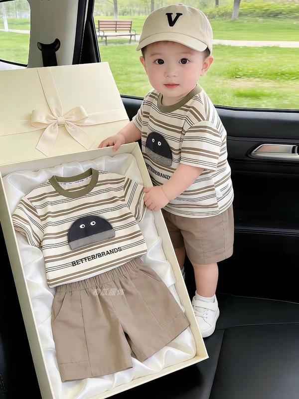 Set đồ bé trai hoạ tiết mũ kẻ kèm quần kaki mềm mịn mát bé mặc đẹp phong cách Hàn Quốc-LBB-- Mã Kẻ Mũ