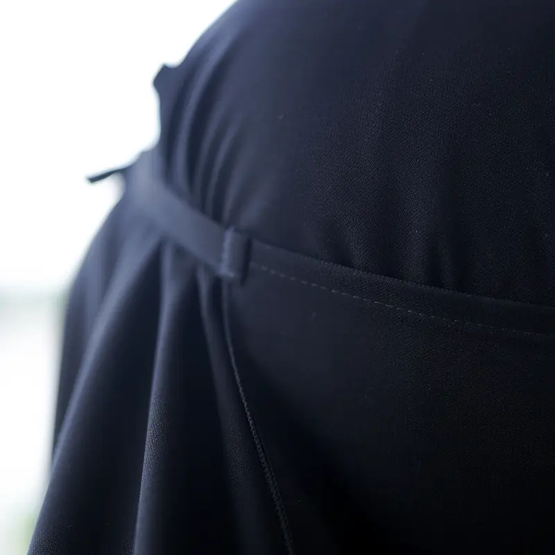 Cadar Tali Jetblack Alsyahra Exclusive Hitam Pekat Muslim Instan Safety 5