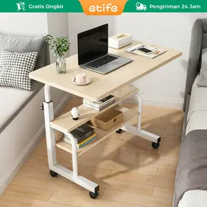 Etife Meja Samping Tempat tidur / Meja / Meja Angkat / Meja Katrol / Meja Belajar / Meja Belajar Angkat