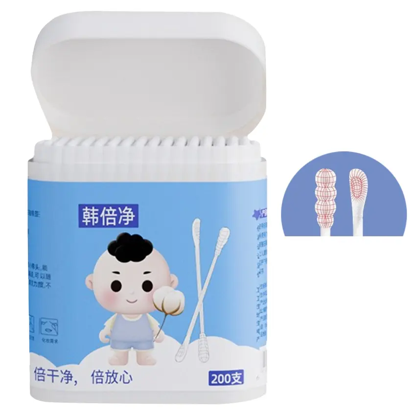 Baby Cotton Swab Ear Scoop Cotton Stick Oral Cleaning Ear Digging Newborn Children Booger Available For Baby
