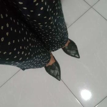 Product Review of Sandal Selop Hak Jelly Wanita Import Motif Seling Anyam | CL221-1HTM Black Sendal Black Sendal from s**y 2
