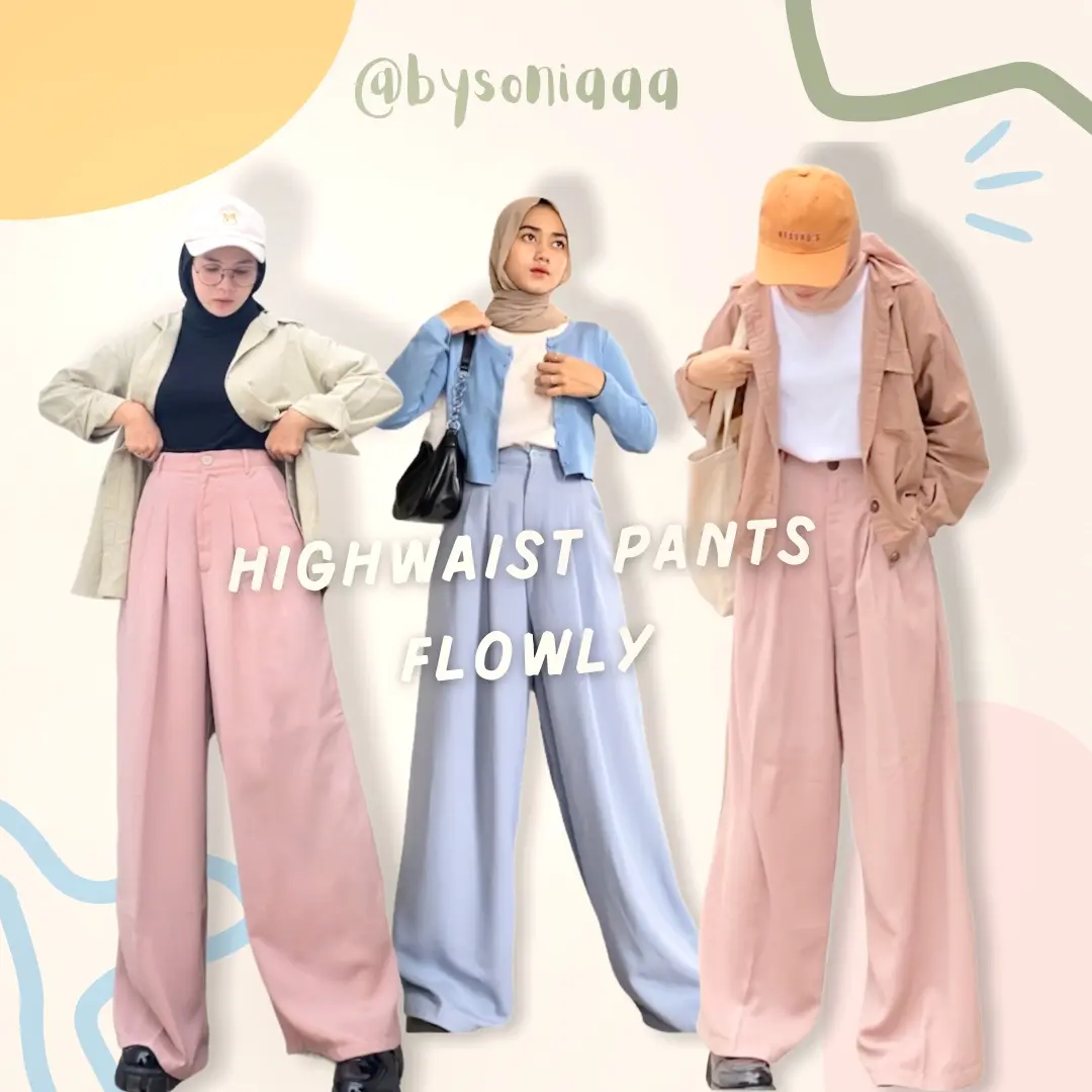 Celana Highwaist Pants Flowly